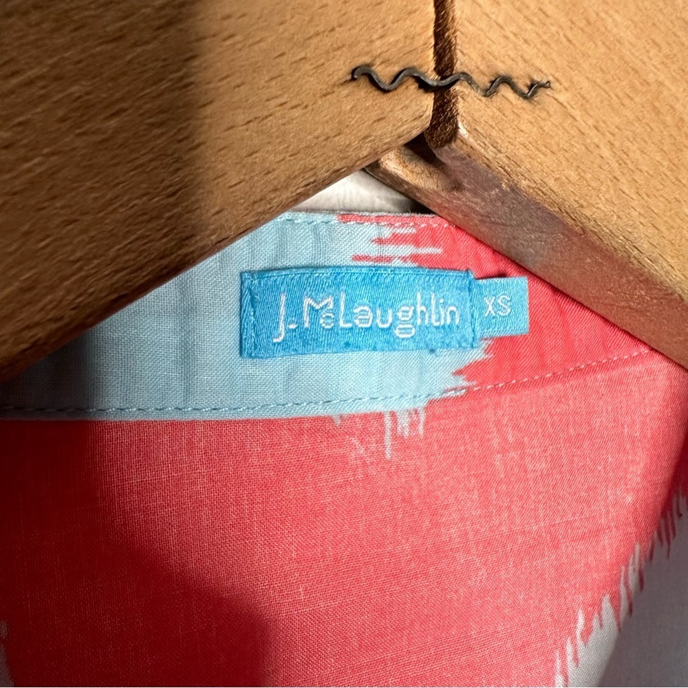 J. Mclaughlin | Chevron Print Roll Tab Sleeves To… - image 7